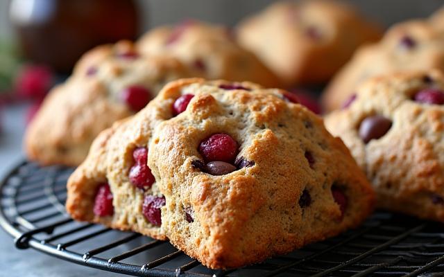 다양한 통밀 스콘